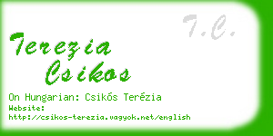 terezia csikos business card
