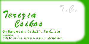 terezia csikos business card